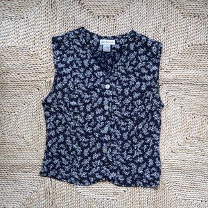 Vintage Ann Taylor Floral Tank Sleeveless